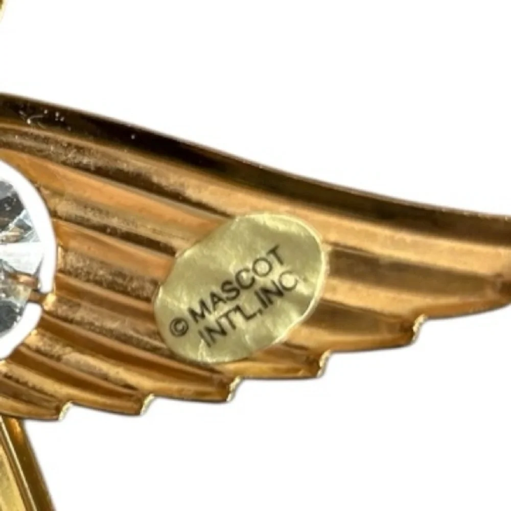MOSCOT INC 24K Gold Plated Austrian Crystal  Picture Frame, Music Box Angel Set